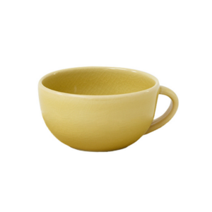 Stoneware Cappuccino Cup - Broom Yellow