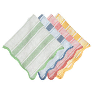 Multi Cabana Stripe Linen Napkin Set