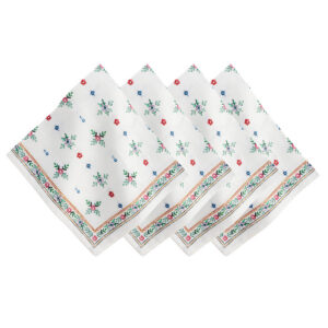 Multi Botanical Floral Everyday Linen Napkin Set