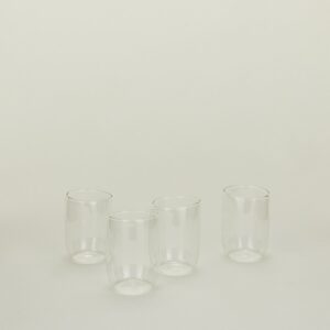 Modern Textured Drinking Glass Set
