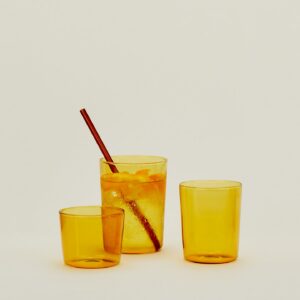 Amber Stackable Everyday Glass Set
