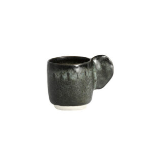Charcoal Black Textured Espresso Cup