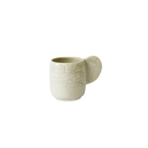 Glazed Ceramic Espresso Cup - Quartz White